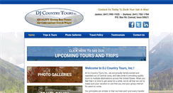 Desktop Screenshot of djcountrytours.com